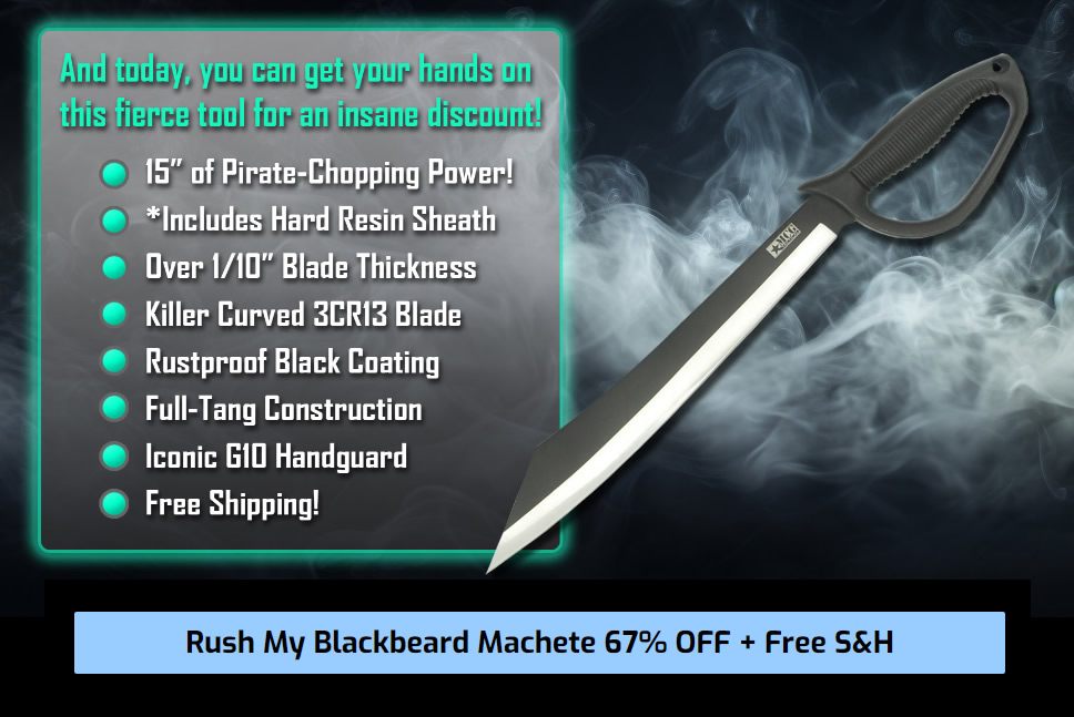 MCG Tactical Machete/Blackbeard Navy Cutlass Review: Unleashing Pirate-Chopping Power