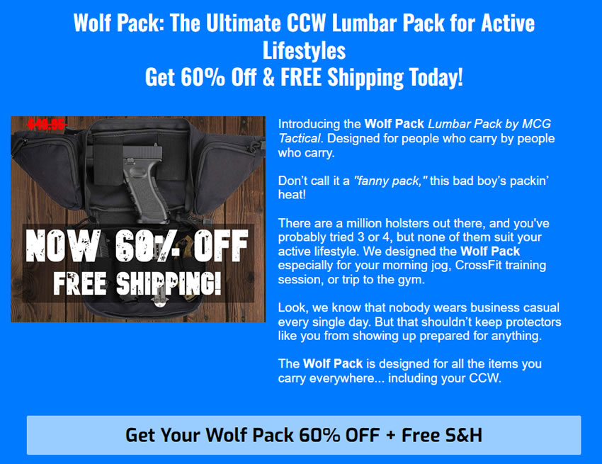 MCG Tactical Wolf Pack Review: The Ultimate CCW Lumbar Pack for Active Lifestyles